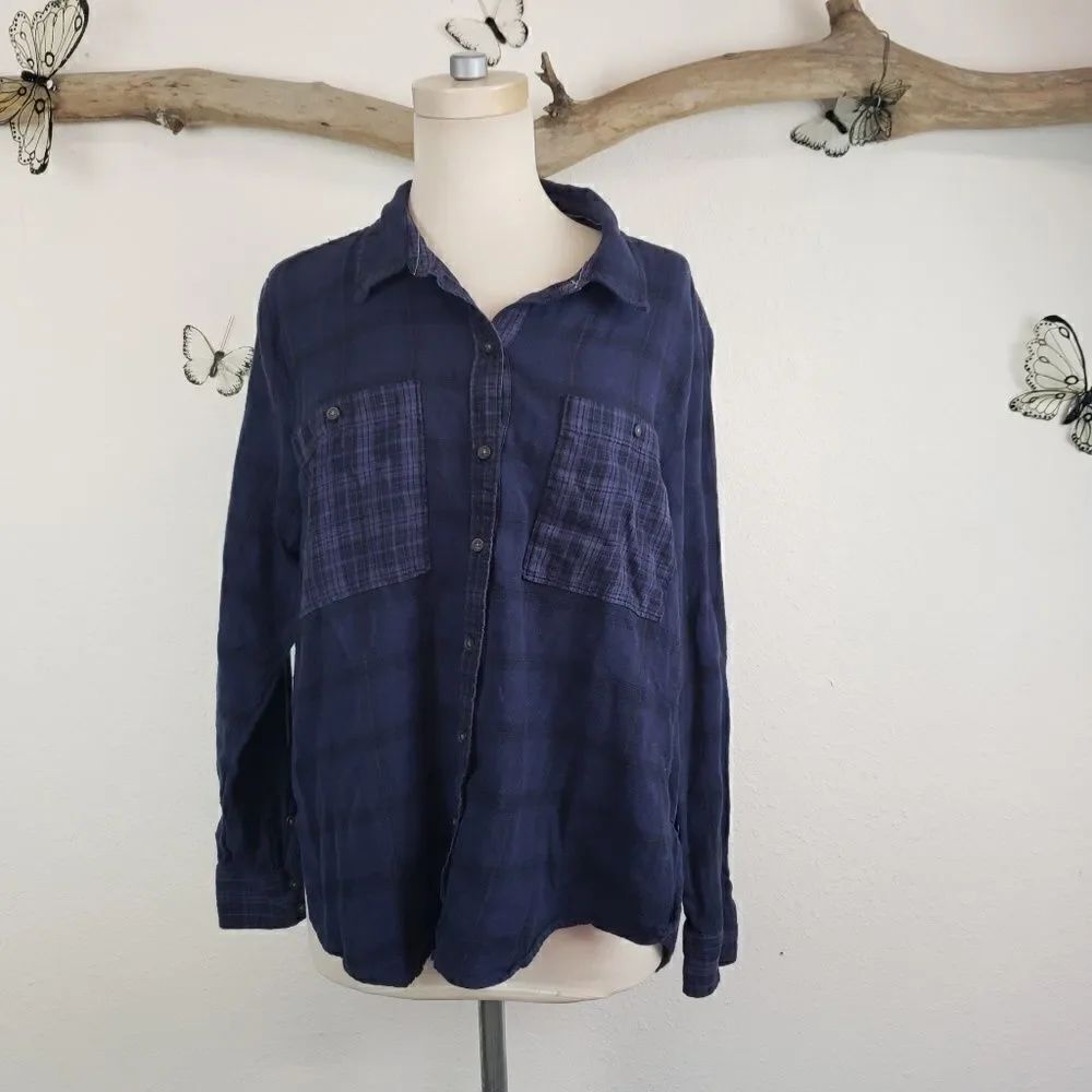 Lucky brand plaid flannel shirt